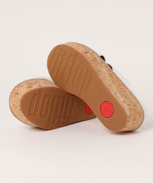 【fitflop/フィットフロップ】ELOISE LEATHER / CORK WEDGE CROSS SLIDES