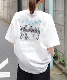 tiptop（ティップトップ）の「グラフィティロゴ×フォトBIGTシャツ（Tシャツ/カットソー・レディース）」