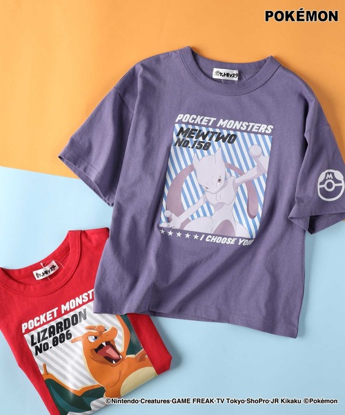 Right-on（ライトオン）の「【POKEMON】プリントTシャツ（Tシャツ/カットソー・キッズ・ライラック/レッド・110/120/130/140）」の2枚目の写真