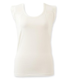 fran de lingerie（フランデランジェリー）の「ベーシックインナー「冷はだヴェール」脇汗パッド付き、フレンチスリーブインナー 「UVカット/接触冷感」（その他アンダーウェア/インナー）」