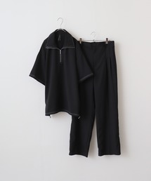 FUNALIVE（ファンアライブ）の「ｾｯﾄｱｯﾌﾟ 上下2点ｾｯﾄ ﾎﾟﾘｴｽﾃﾙ ｽﾃｯﾁﾌﾟﾙｵｰﾊﾞｰｼｬﾂ＆ﾜｲﾄﾞﾊﾟﾝﾂ（セットアップ）」