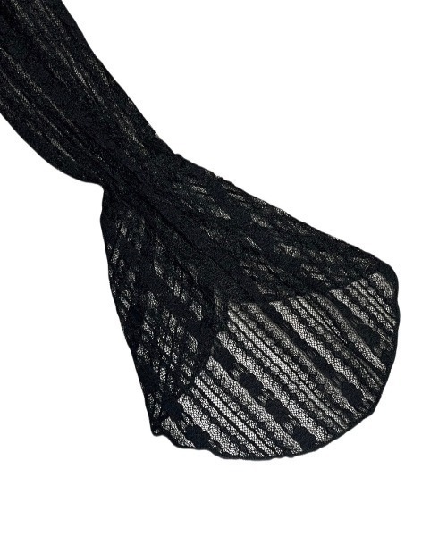 XU（エックスユー）の「ストリートブランド XU エックスユー frill lace cardigan フリルカーディガン フリルボレロ レースカーディガン シースルーカーディガン シースルートップス クロップ丈カーディガン 長袖カーディガン 長袖トップス  韓国ファッション 韓国ストリート ストリートファッション（カーディガン/ボレロ・レディース・ブラック/アイボリー・ONE SIZE）」の6枚目の写真