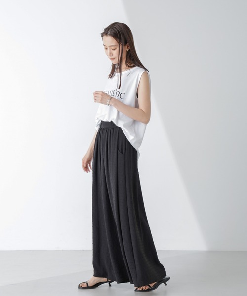NANO universe(ナノユニバース)の「ドビードットワイドパンツ(その他パンツ・レディース・ブラック/マスタード・M/S)」の22枚目の写真