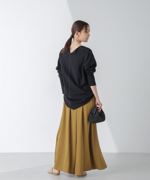 NANO universe(ナノユニバース)の「ドビードットワイドパンツ(その他パンツ・レディース・ブラック/マスタード・M/S)」の13枚目の写真
