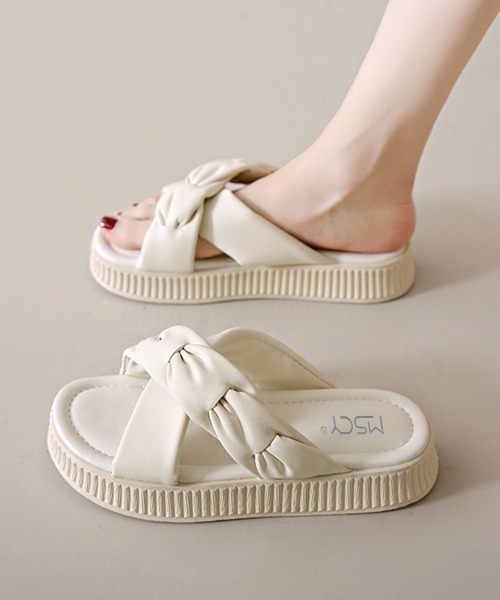 Miniministore(ミニミニストア)の「厚底サンダル レディース スリッパ(サンダル・レディース・アイボリー/ブラック・25.0cm/24.5cm/24.0cm/23.5cm/23.0cm/22.5cm)」の15枚目の写真