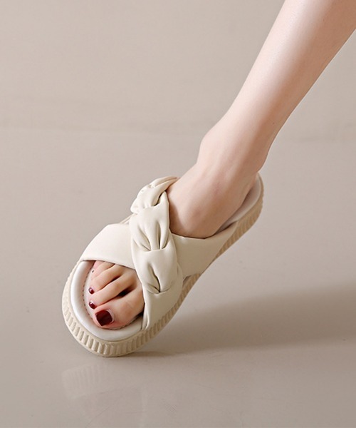 Miniministore(ミニミニストア)の「厚底サンダル レディース スリッパ(サンダル・レディース・アイボリー/ブラック・25.0cm/24.5cm/24.0cm/23.5cm/23.0cm/22.5cm)」の17枚目の写真