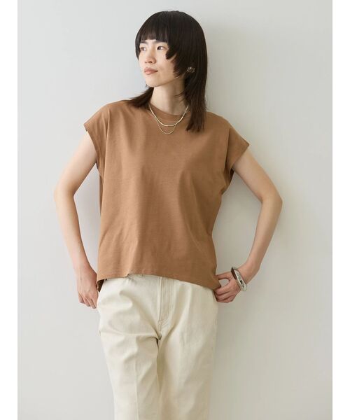 セール】接触冷感フレンチスリーブカットプルオーバー（Tシャツ