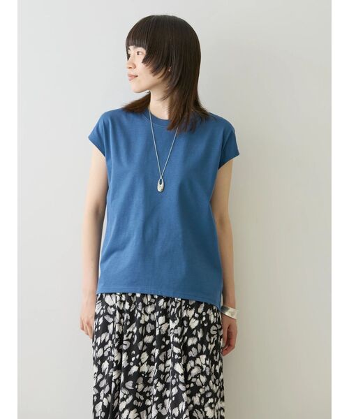 セール】接触冷感フレンチスリーブカットプルオーバー（Tシャツ