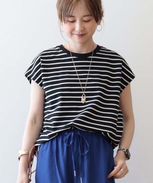tシャツ 「接触冷感加工タックデザインフレンチスリーブカットプル」 レディース classicalelf tシャツ 「接触冷感機能」ひんやり素材で涼しく