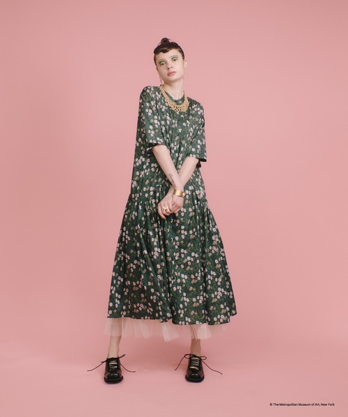 THE METコラボサイドギャザーワンピース（ワンピース）｜manana suerte