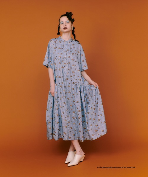 THE METコラボサイドギャザーワンピース（ワンピース）｜manana