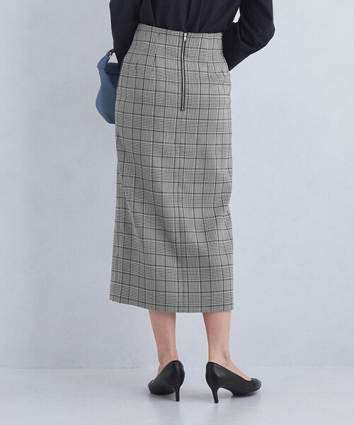 green label relaxing（グリーンレーベルリラクシング）の「［size SHORT/TALLあり］キチントボトムス Iライン チェック スカート（スカート・レディース・その他1・40/38/36/SHORT/TALL）」の3枚目の写真