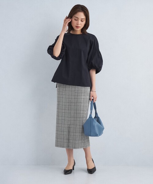 green label relaxing（グリーンレーベルリラクシング）の「［size SHORT/TALLあり］キチントボトムス Iライン チェック スカート（スカート・レディース・その他1・40/38/36/SHORT/TALL）」の5枚目の写真