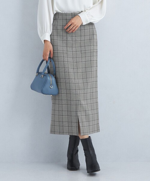 green label relaxing（グリーンレーベルリラクシング）の「［size SHORT/TALLあり］キチントボトムス Iライン チェック スカート（スカート・レディース・その他1・40/38/36/SHORT/TALL）」の7枚目の写真