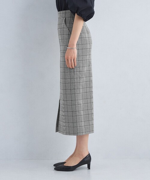 green label relaxing（グリーンレーベルリラクシング）の「［size SHORT/TALLあり］キチントボトムス Iライン チェック スカート（スカート・レディース・その他1・40/38/36/SHORT/TALL）」の10枚目の写真