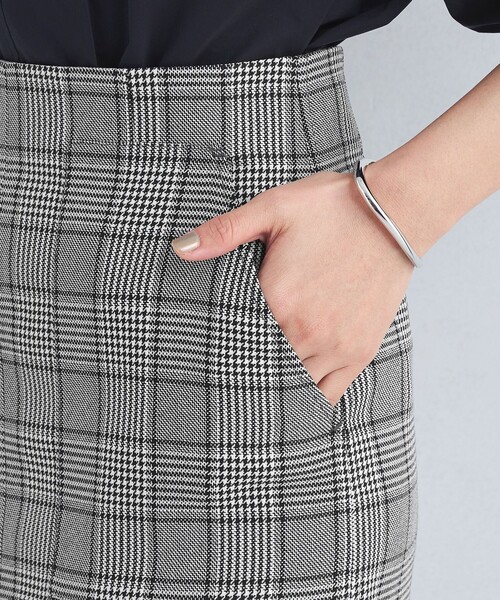 green label relaxing（グリーンレーベルリラクシング）の「［size SHORT/TALLあり］キチントボトムス Iライン チェック スカート（スカート・レディース・その他1・40/38/36/SHORT/TALL）」の12枚目の写真