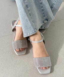 one after another NICE CLAUP | ラインストーンサンダル(サンダル)