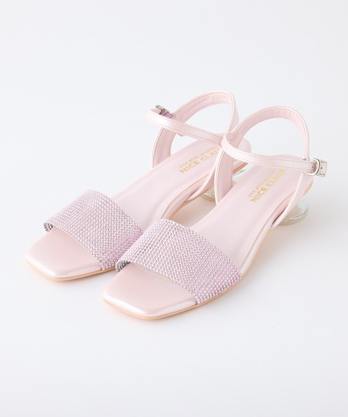 one after another NICE CLAUP（ワンアフターアナザーナイスクラップ）の「ラインストーンサンダル（サンダル・レディース・ブラック/シルバー/ピンク・L/M/S）」の12枚目の写真