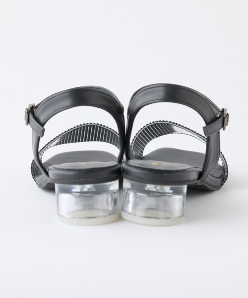 one after another NICE CLAUP（ワンアフターアナザーナイスクラップ）の「ラインストーンサンダル（サンダル・レディース・ブラック/シルバー/ピンク・L/M/S）」の4枚目の写真