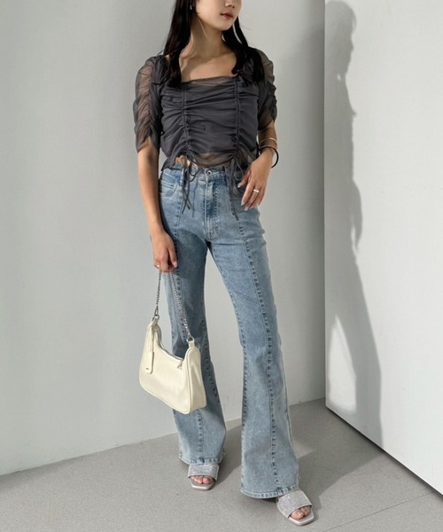 one after another NICE CLAUP（ワンアフターアナザーナイスクラップ）の「ラインストーンサンダル（サンダル・レディース・ブラック/シルバー/ピンク・L/M/S）」の15枚目の写真