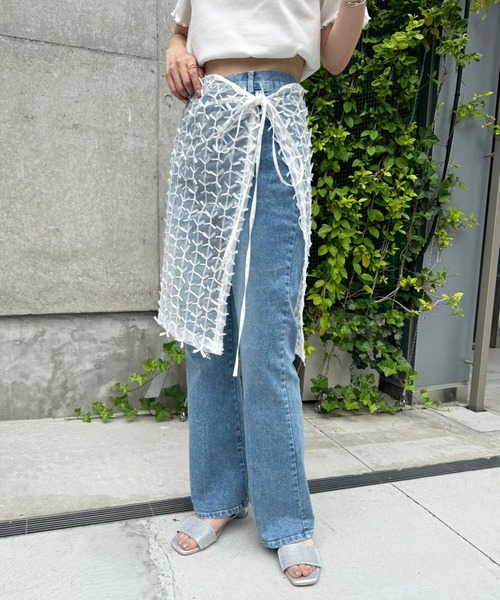 one after another NICE CLAUP（ワンアフターアナザーナイスクラップ）の「ラインストーンサンダル（サンダル・レディース・ブラック/シルバー/ピンク・L/M/S）」の17枚目の写真