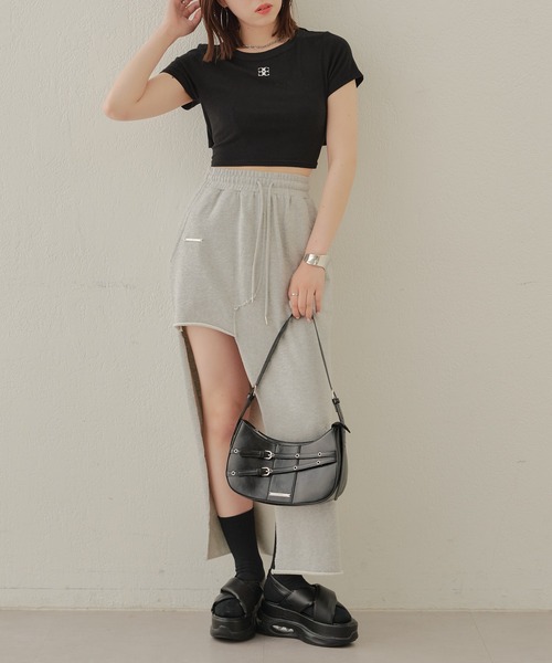 Chico(チコ)の「【ZOZOTOWN限定/REVIVAL】ウエストリボンロゴ刺繍チビT(Tシャツ/カットソー・レディース・ホワイト/ベージュ/ブラック・FREE)」の16枚目の写真