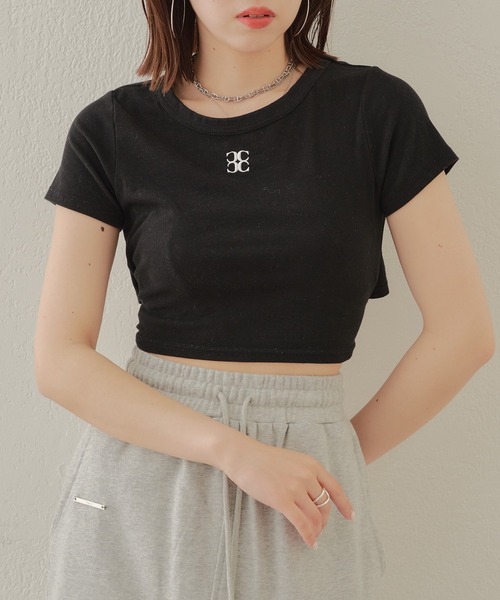 Chico(チコ)の「【ZOZOTOWN限定/REVIVAL】ウエストリボンロゴ刺繍チビT(Tシャツ/カットソー・レディース・ホワイト/ベージュ/ブラック・FREE)」の11枚目の写真