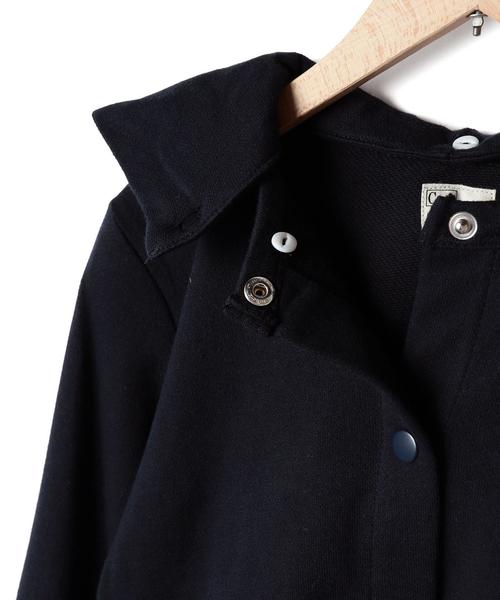 coen（コーエン）の「【coen kids】裏毛フーデットカーディガン（100～150cm)（パーカー・キッズ・ダークグレー/ネイビー・100/110/120/130/150/140）」の3枚目の写真