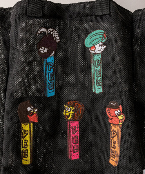 ear PAPILLONNER(イアパピヨネ)の「【PEZ(ペッツ)× ear】コラボ/A4サイズ対応/軽量/メッシュトートバッグ(トートバッグ・レディース・ブルー/グレー/ブラック・FREE)」の8枚目の写真