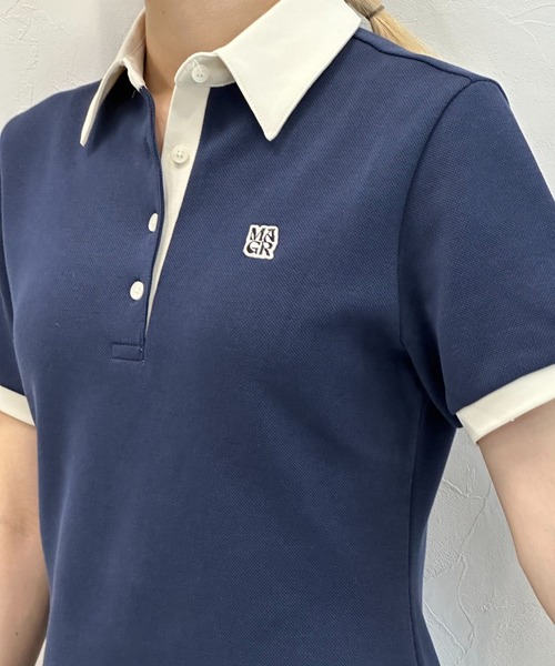 MAGPIEROBIN(マグパイロビン)の「MAGPIE ROBIN/SUN COLLAR ワンピース(ワンピース・レディース・ネイビー/ベージュ・FREE)」の17枚目の写真