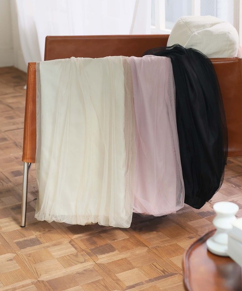 LAFFMO（ラフモ）の「チュールバルーンスカート/パンツ（スカート・レディース・ブラック系その他/ブラック/アイボリー/ホワイト系その他/ピンク・F）」の21枚目の写真