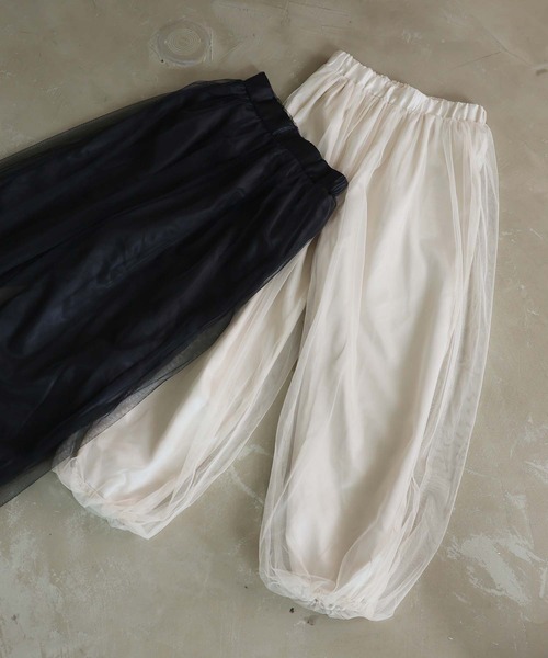 LAFFMO（ラフモ）の「チュールバルーンスカート/パンツ（スカート・レディース・ブラック系その他/ブラック/アイボリー/ホワイト系その他/ピンク・F）」の22枚目の写真