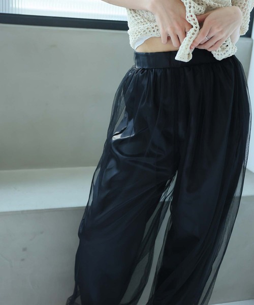 LAFFMO（ラフモ）の「チュールバルーンスカート/パンツ（スカート・レディース・ブラック系その他/ブラック/アイボリー/ホワイト系その他/ピンク・F）」の18枚目の写真