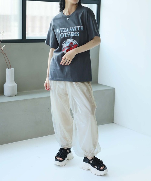 LAFFMO（ラフモ）の「チュールバルーンスカート/パンツ（スカート・レディース・ブラック系その他/ブラック/アイボリー/ホワイト系その他/ピンク・F）」の19枚目の写真