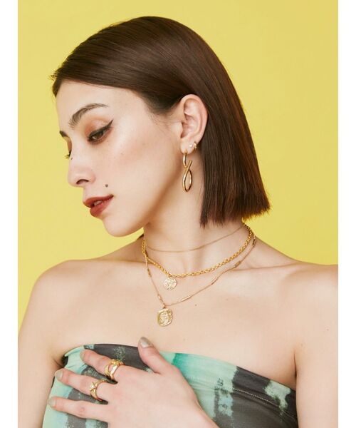 EVRIS（エヴリス）の「COIN MOTIF3連ネックレス（ネックレス・レディース・ゴールド/シルバー・FREE）」の4枚目の写真