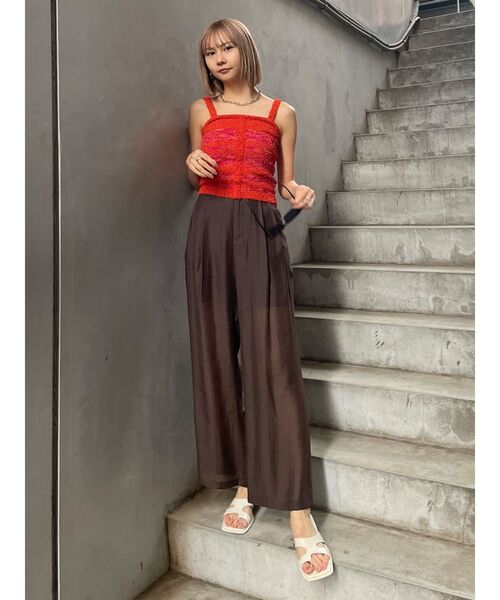 MURUA（ムルーア）の「ボーダーキャミ（キャミソール・レディース・ネイビー/レッド・FREE）」の7枚目の写真