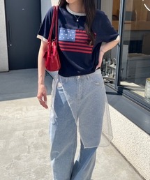 《低身長サイズあり》アソート柄サマーニットトップス