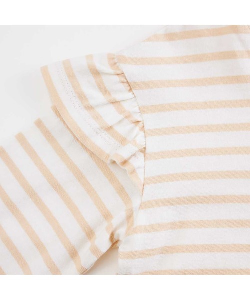 KP（ケーピー）の「肩フリルボーダー長袖Tシャツ(100～160)（Tシャツ/カットソー・キッズ・ベージュ/ネイビー・110cm/120cm/130cm/150cm/100cm）」の6枚目の写真
