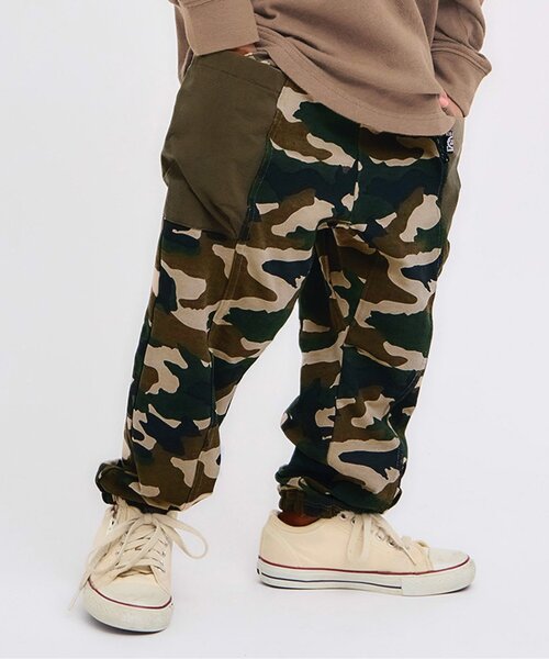 F.O.KIDS（エフオーキッズ）の「【耐摩耗性】タフロングパンツ（柄）（その他パンツ・キッズ・カモフラージュ/キャメル・80/90/95/100/110/120/130/140/150）」の2枚目の写真