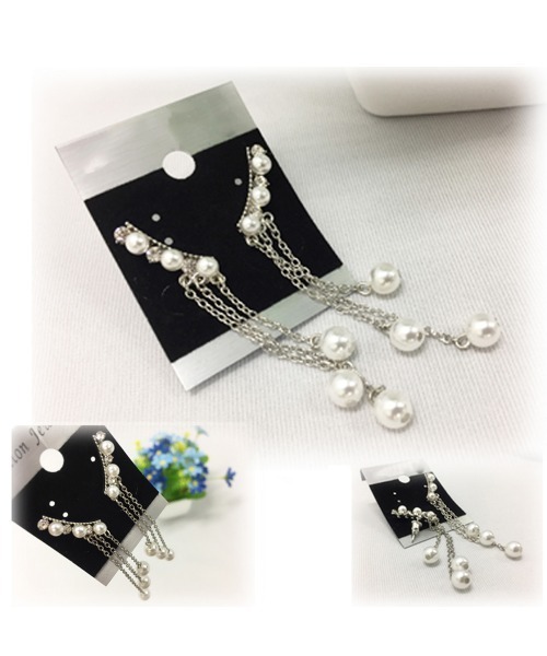 Miniministore(ミニミニストア)の「ロング ピアス レディース チェーン(ピアス(両耳用)・レディース・ホワイト・FREE)」の10枚目の写真