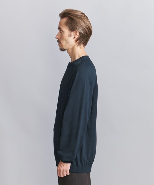 BEAUTY&YOUTH UNITED ARROWS（ビューティーアンドユースユナイテッドアローズ）の「デオドラント プレーティング ラグラン クルーネック ニット   -抗菌・防臭 ウォッシャブル-（ニット/セーター・メンズ・ピンク/ブラック/ライトグレー/コバルトブルー・S/M/L/XL）」の13枚目の写真