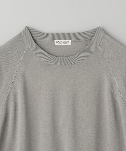 BEAUTY&YOUTH UNITED ARROWS（ビューティーアンドユースユナイテッドアローズ）の「デオドラント プレーティング ラグラン クルーネック ニット   -抗菌・防臭 ウォッシャブル-（ニット/セーター・メンズ・ピンク/ブラック/ライトグレー/コバルトブルー・S/M/L/XL）」の22枚目の写真