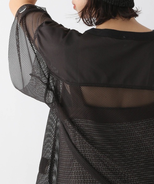 LEPSIM(レプシィム)の「【DISCUS/ディスカス】メッシュT 129355(Tシャツ/カットソー・レディース・グレー/ブラック/ホワイト系その他/ネイビー・FREE)」の12枚目の写真