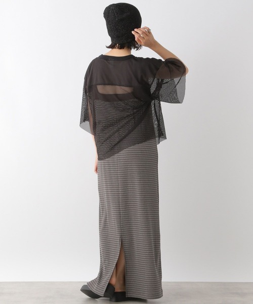 LEPSIM(レプシィム)の「【DISCUS/ディスカス】メッシュT 129355(Tシャツ/カットソー・レディース・グレー/ブラック/ホワイト系その他/ネイビー・FREE)」の14枚目の写真