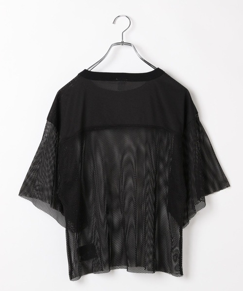LEPSIM(レプシィム)の「【DISCUS/ディスカス】メッシュT 129355(Tシャツ/カットソー・レディース・グレー/ブラック/ホワイト系その他/ネイビー・FREE)」の19枚目の写真