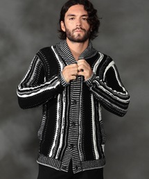 HIDEAWAYS NICOLE | ランダムストライプ３Dニットカーディガン(カーディガン/ボレロ)