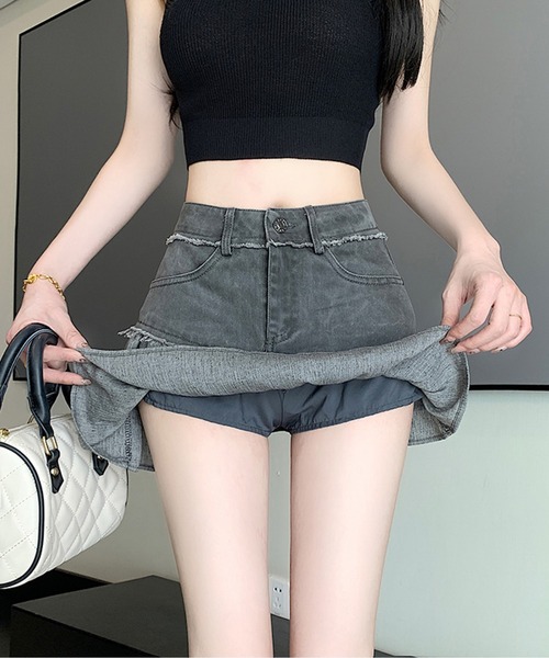 SPIGA（スピーガ）の「二段フリルティアードミニSK（スカート・レディース・ベージュ/グレー・SMALL/MEDIUM）」の17枚目の写真