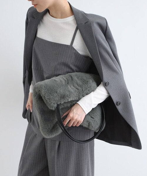 【セール】【フェイクファー】ウィンタートートバッグ（トートバッグ）｜INDIVI（インディヴィ）