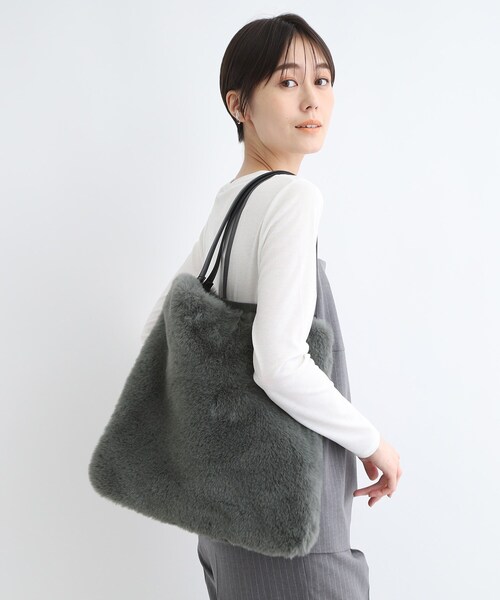 【セール】【フェイクファー】ウィンタートートバッグ（トートバッグ）｜INDIVI（インディヴィ）