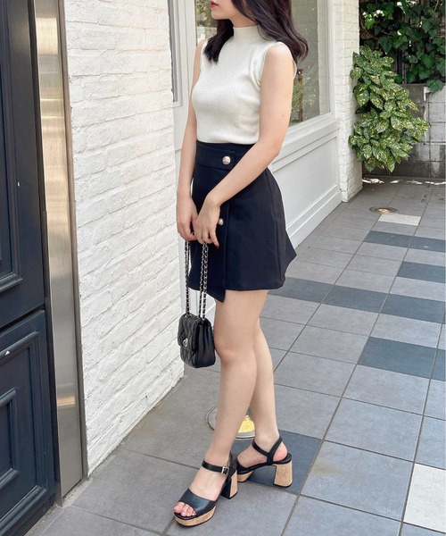 INGNI(イング)の「スパンコールノースリニット(ニット/セーター・レディース・ブラック/オフホワイト/グレー/ブルー/ピンク・M)」の9枚目の写真